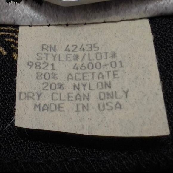 DAWN JOY Vintage Patterned Cropped Blouse Button Down shirt size S/M - Picture 6 of 6